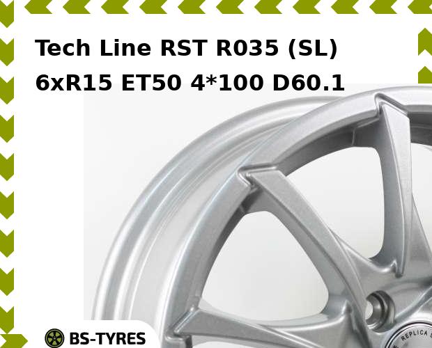 

Колесный диск Tech Line, Tech-line RST R035 (SL) 6xR15 ET50 4*100 D60.1