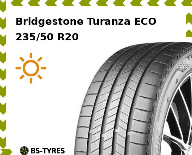 

Летние шины Bridgestone, Turanza ECO 235/50 R20 100T