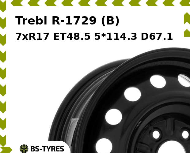 

Колесный диск Trebl, R-1729 (B) 7xR17 ET48.5 5*114.3 D67.1