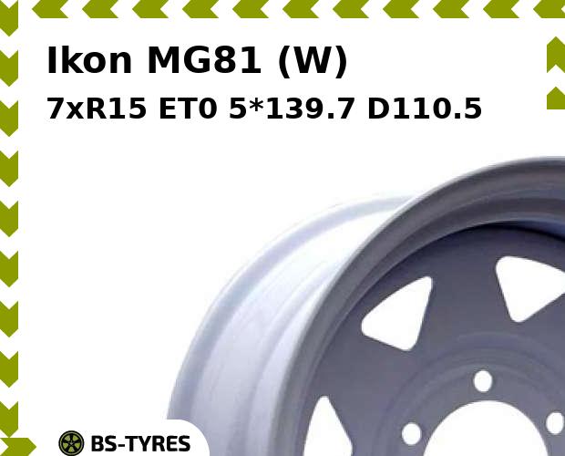 

Колесный диск Ikon, MG81 (W) 7xR15 ET0 5*139.7 D110.5