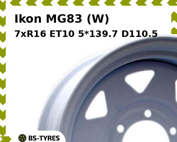

Колесный диск Ikon, MG83 (W) 7xR16 ET10 5*139.7 D110.5