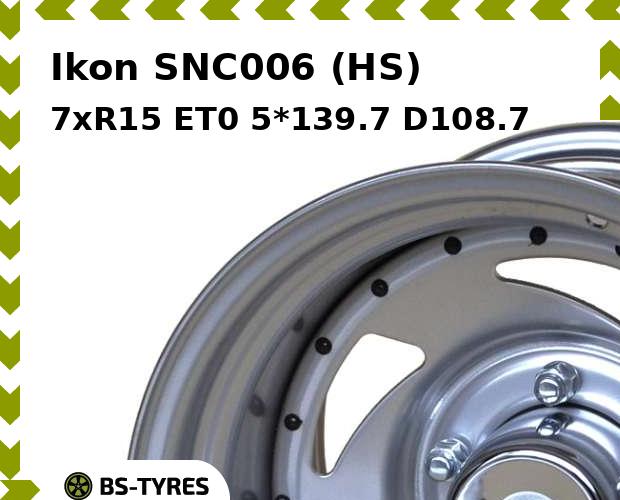 

Колесный диск Ikon, SNC006 (HS) 7xR15 ET0 5*139.7 D108.7