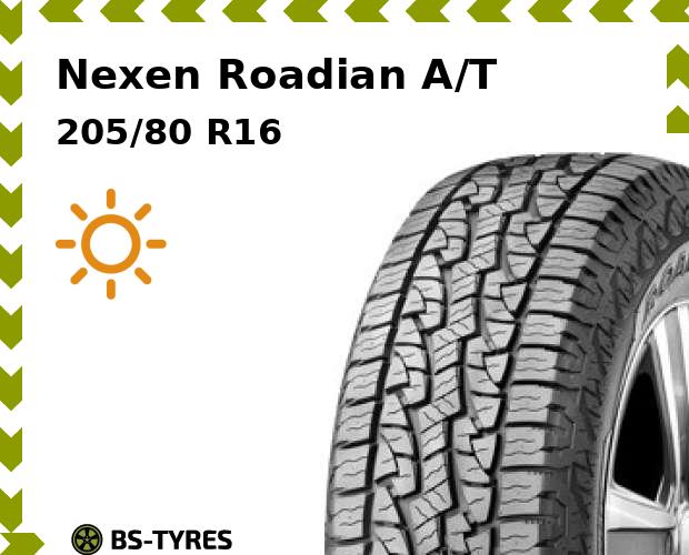 

Летние шины Nexen, Roadian A/T 205/80 R16 104T