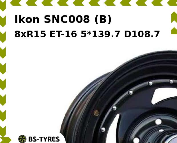 

Колесный диск Ikon, SNC008 (B) 8xR15 ET-16 5*139.7 D108.7