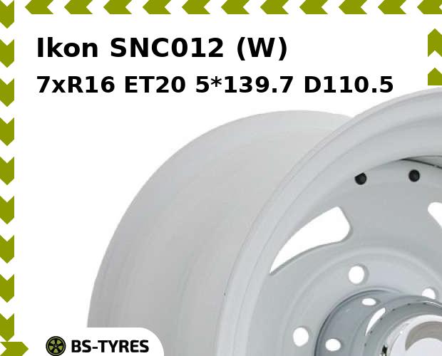 

Колесный диск Ikon, SNC012 (W) 7xR16 ET20 5*139.7 D110.5