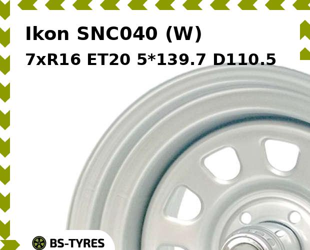 

Колесный диск Ikon, SNC040 (W) 7xR16 ET20 5*139.7 D110.5