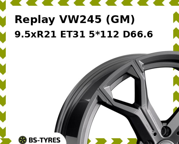 

Колесный диск Replay, VW245 (GM) 9.5xR21 ET31 5*112 D66.6