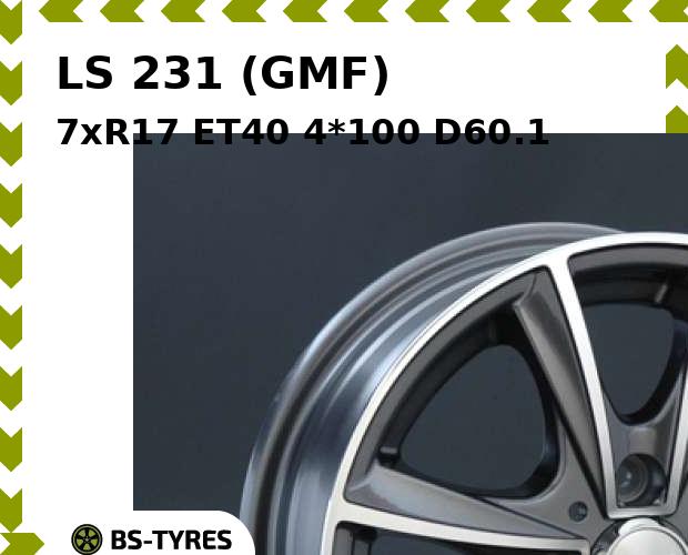 

Колесный диск LS, 231 (GMF) 7xR17 ET40 4*100 D60.1