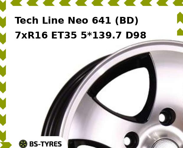 

Колесный диск Tech Line, Tech-line Neo 641 (BD) 7xR16 ET35 5*139.7 D98