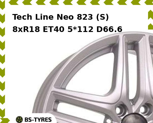 

Колесный диск Tech Line, Tech-line Neo 823 (S) 8xR18 ET40 5*112 D66.6