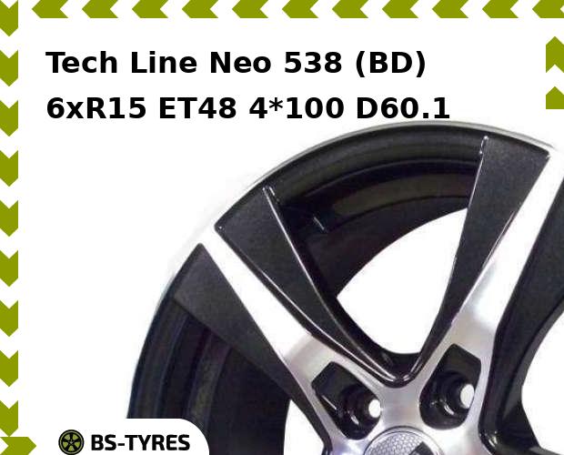 

Колесный диск Tech Line, Tech-line Neo 538 (BD) 6xR15 ET48 4*100 D60.1