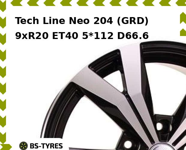 

Колесный диск Tech Line, Tech-line Neo 204 (GRD) 9xR20 ET40 5*112 D66.6
