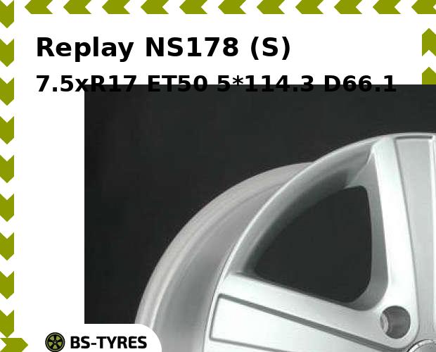 

Колесный диск Replay, NS178 (S) 7.5xR17 ET50 5*114.3 D66.1