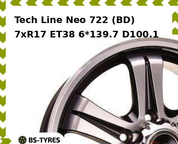 

Колесный диск Tech Line, Tech-line Neo 722 (BD) 7xR17 ET38 6*139.7 D100.1