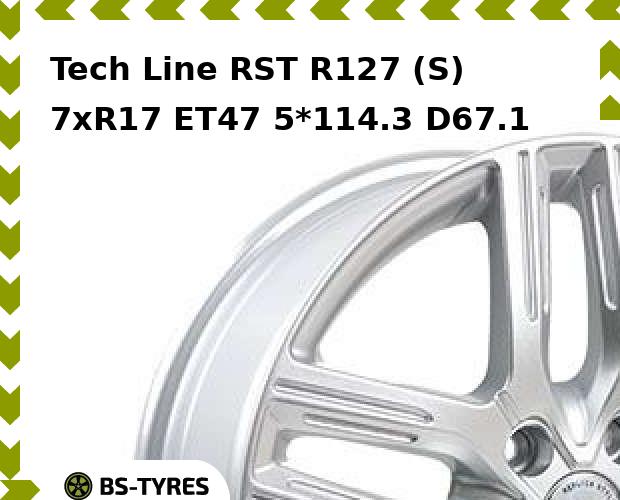 

Колесный диск Tech Line, Tech-line RST R127 (S) 7xR17 ET47 5*114.3 D67.1