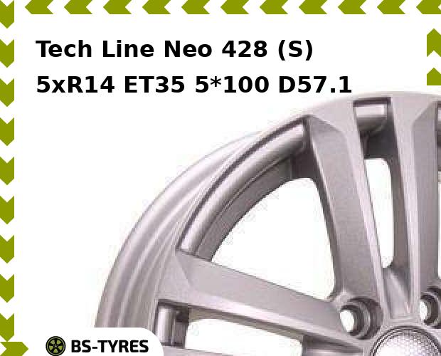 

Колесный диск Tech Line, Tech-line Neo 428 (S) 5xR14 ET35 5*100 D57.1