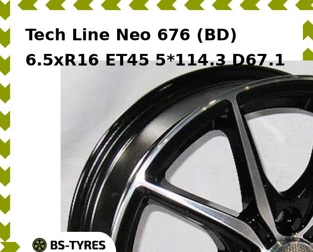 

Колесный диск Tech Line, Tech-line Neo 676 (BD) 6.5xR16 ET45 5*114.3 D67.1