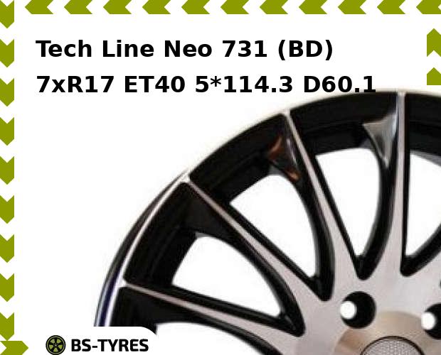 

Колесный диск Tech Line, Tech-line Neo 731 (BD) 7xR17 ET40 5*114.3 D60.1