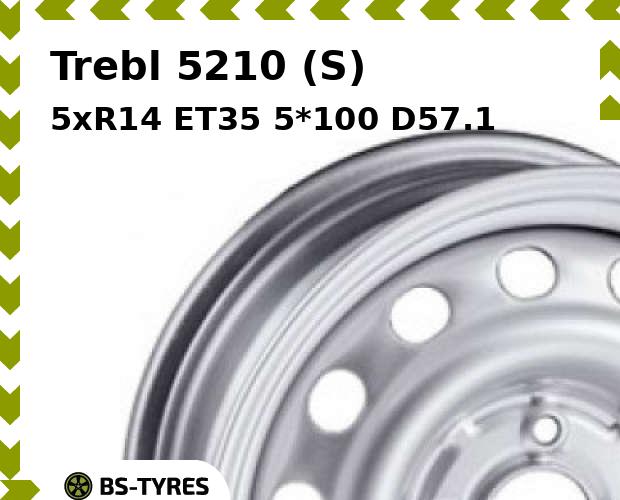 

Колесный диск Trebl, 5210 (S) 5xR14 ET35 5*100 D57.1