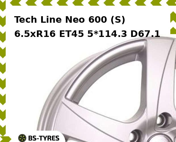 

Колесный диск Tech Line, Tech-line Neo 600 (S) 6.5xR16 ET45 5*114.3 D67.1