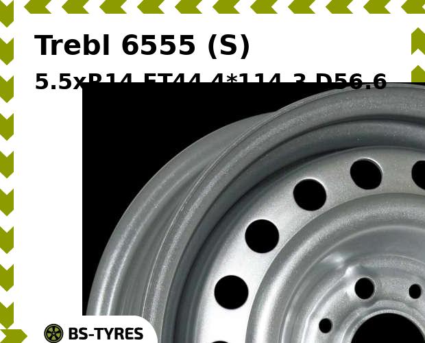 

Колесный диск Trebl, 6555 (S) 5.5xR14 ET44 4*114.3 D56.6