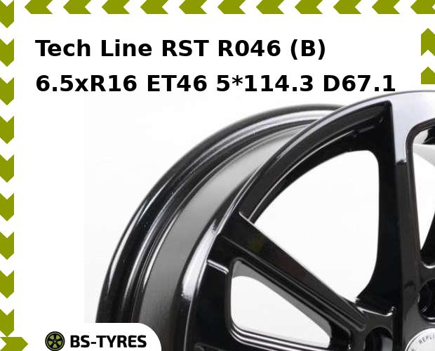 

Колесный диск Tech Line, Tech-line RST R046 (B) 6.5xR16 ET46 5*114.3 D67.1