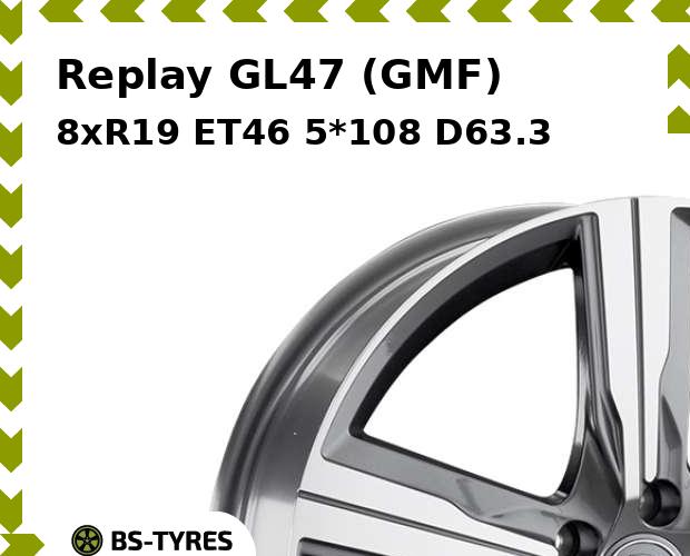 

Колесный диск Replay, GL47 (GMF) 8xR19 ET46 5*108 D63.3