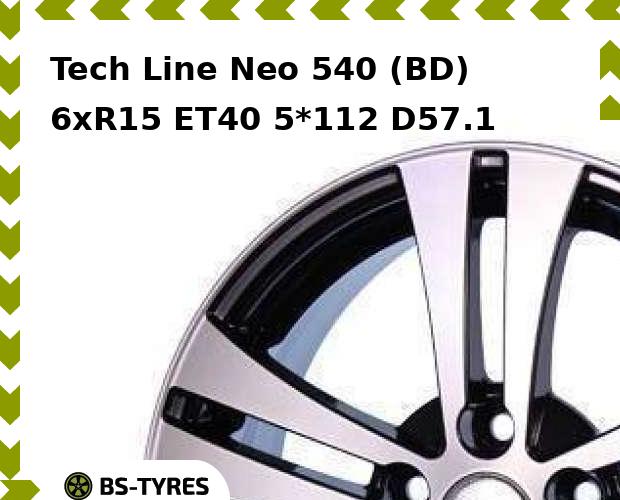

Колесный диск Tech Line, Tech-line Neo 540 (BD) 6xR15 ET40 5*112 D57.1