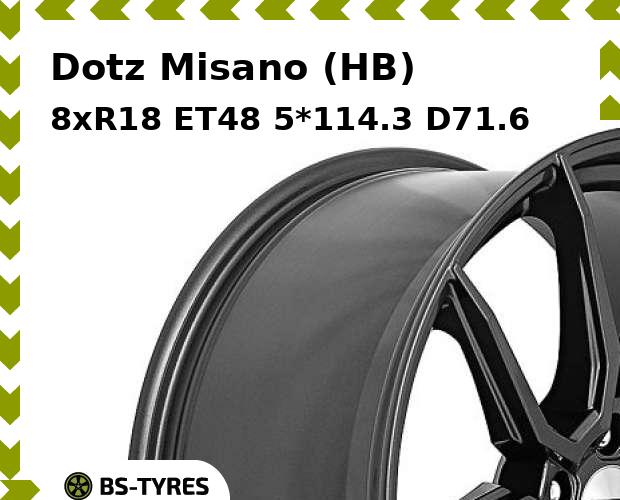 

Колесный диск Dotz, Misano (HB) 8xR18 ET48 5*114.3 D71.6