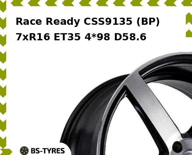

Колесный диск Race Ready, CSS9135 (BP) 7xR16 ET35 4*98 D58.6