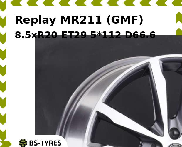 

Колесный диск Replay, MR211 (GMF) 8.5xR20 ET29 5*112 D66.6