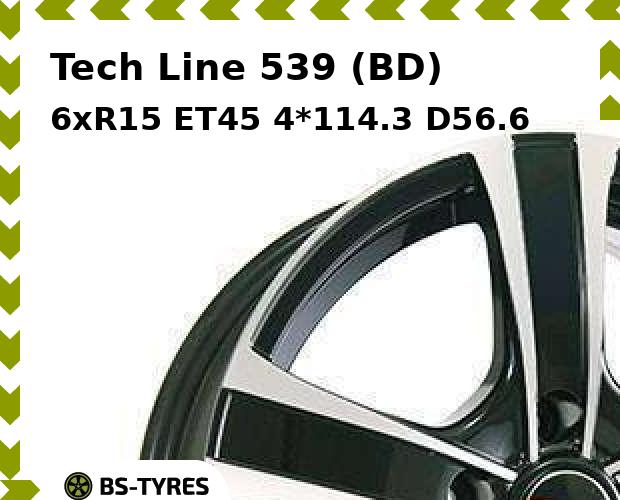 

Колесный диск Tech Line, Tech-line 539 (BD) 6xR15 ET45 4*114.3 D56.6