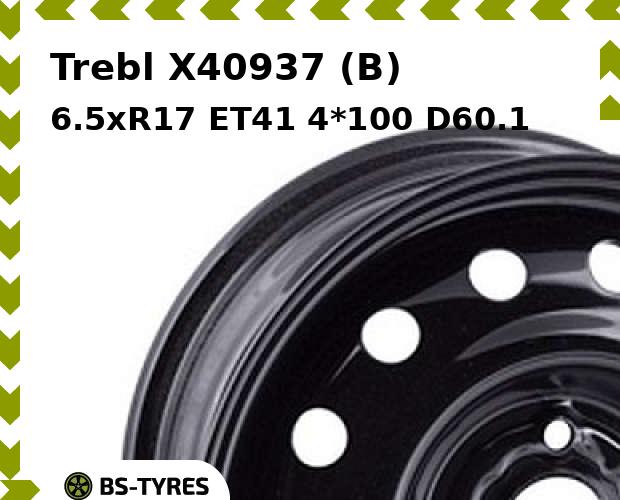 

Колесный диск Trebl, X40937 (B) 6.5xR17 ET41 4*100 D60.1