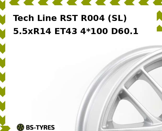 

Колесный диск Tech Line, Tech-line RST R004 (SL) 5.5xR14 ET43 4*100 D60.1