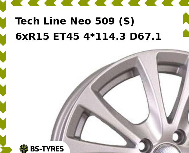 

Колесный диск Tech-line, Neo 509 (S) 6xR15 ET45 4*114.3 D67.1
