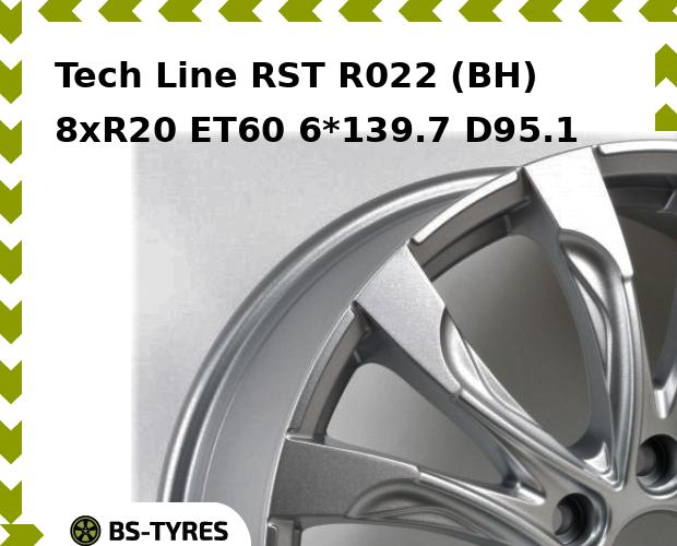 

Колесный диск Tech Line, Tech-line RST R022 (BH) 8.0xR20 ET60 6*139.7 D95.1