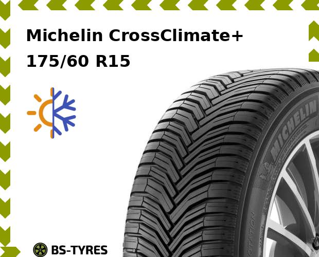 

Всесезонные шины Michelin, CrossClimate+ 175/60 R15 85H