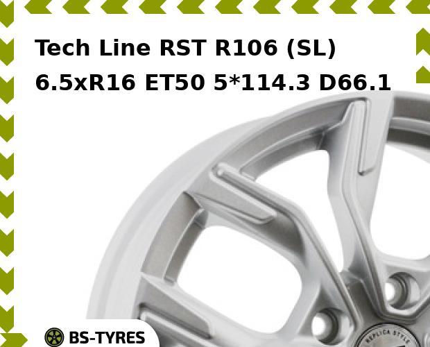 

Колесный диск Tech Line, Tech-line RST R106 (SL) 6.5xR16 ET50 5*114.3 D66.1