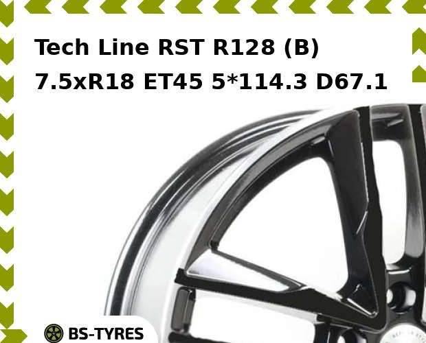 

Колесный диск Tech Line, Tech-line RST R128 (B) 7.5xR18 ET45 5*114.3 D67.1