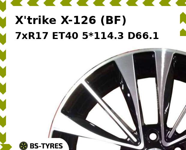 

Колесный диск X'trike, X-126 (BF) 7xR17 ET40 5*114.3 D66.1