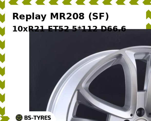 

Колесный диск Replay, MR208 (SF) 10xR21 ET52 5*112 D66.6