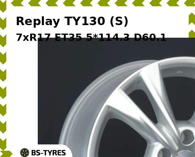 

Колесный диск Replay, TY130 (S) 7xR17 ET35 5*114.3 D60.1