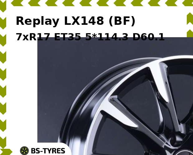 

Колесный диск Replay, LX148 (BF) 7xR17 ET35 5*114.3 D60.1
