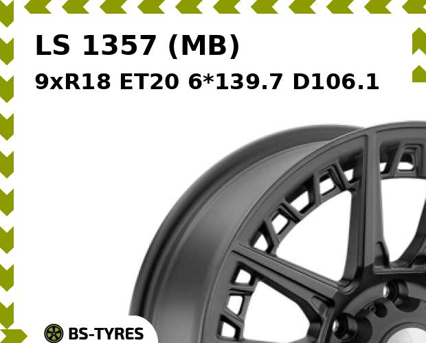 

Колесный диск LS, 1357 (MB) 9xR18 ET20 6*139.7 D106.1