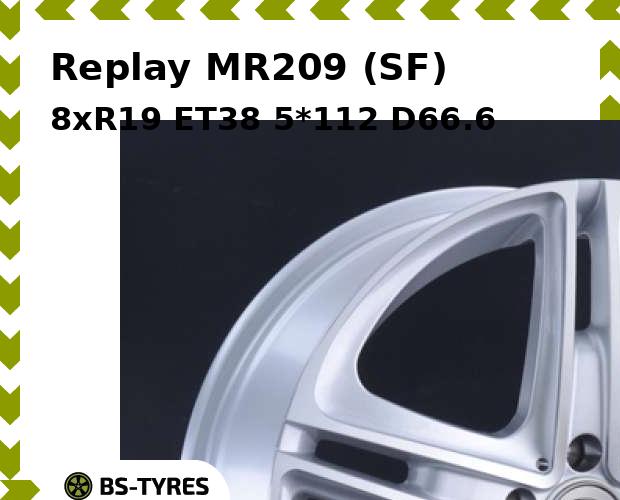 

Колесный диск Replay, MR209 (SF) 8xR19 ET38 5*112 D66.6