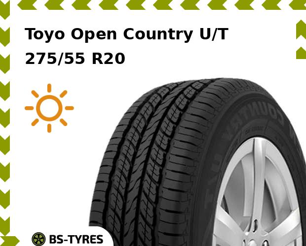 

Летние шины Toyo, Open Country U/T 275/55 R20 117V