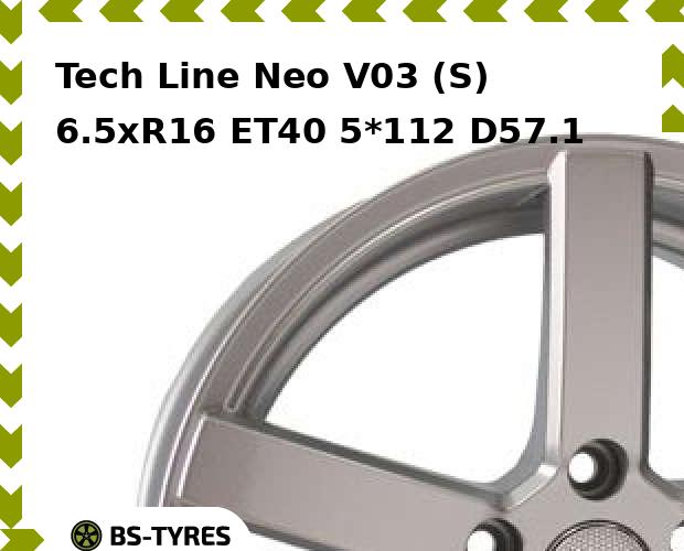 

Колесный диск Tech-line, Neo V03 (S) 6.5xR16 ET40 5*112 D57.1