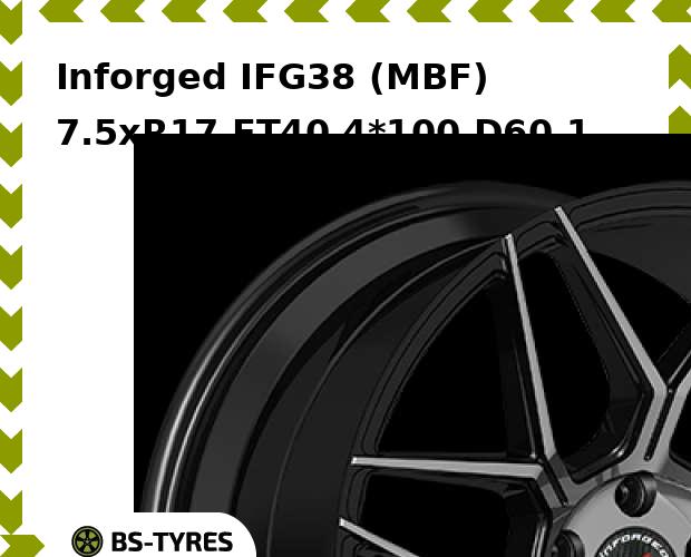 

Колесный диск Inforged, IFG38 (MBF) 7.5xR17 ET40 4*100 D60.1