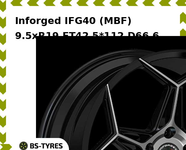 

Колесный диск Inforged, IFG40 (MBF) 9.5xR19 ET42 5*112 D66.6