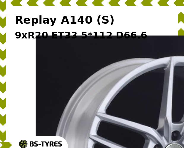 

Колесный диск Replay, A140 (S) 9xR20 ET33 5*112 D66.6